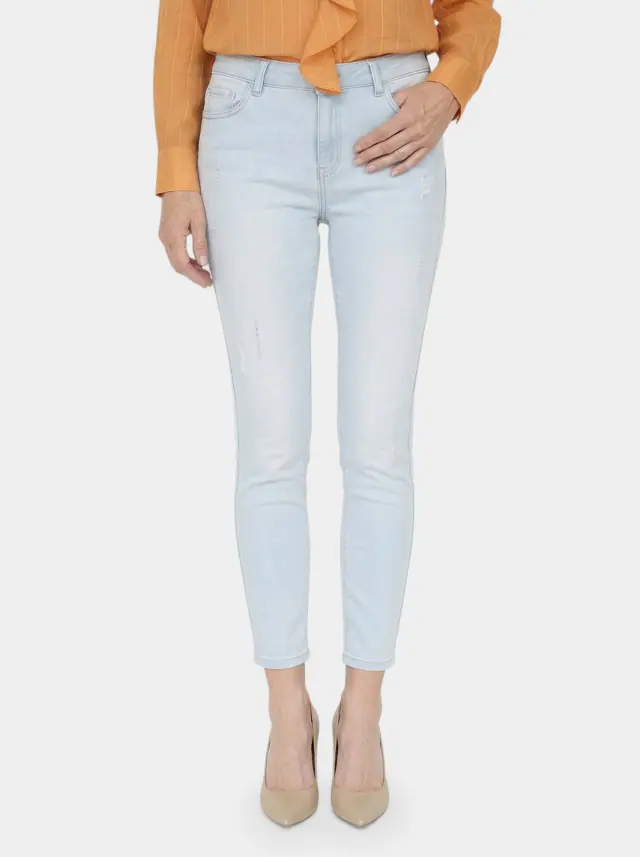 Jeans and apparel item shot for online product merchandising